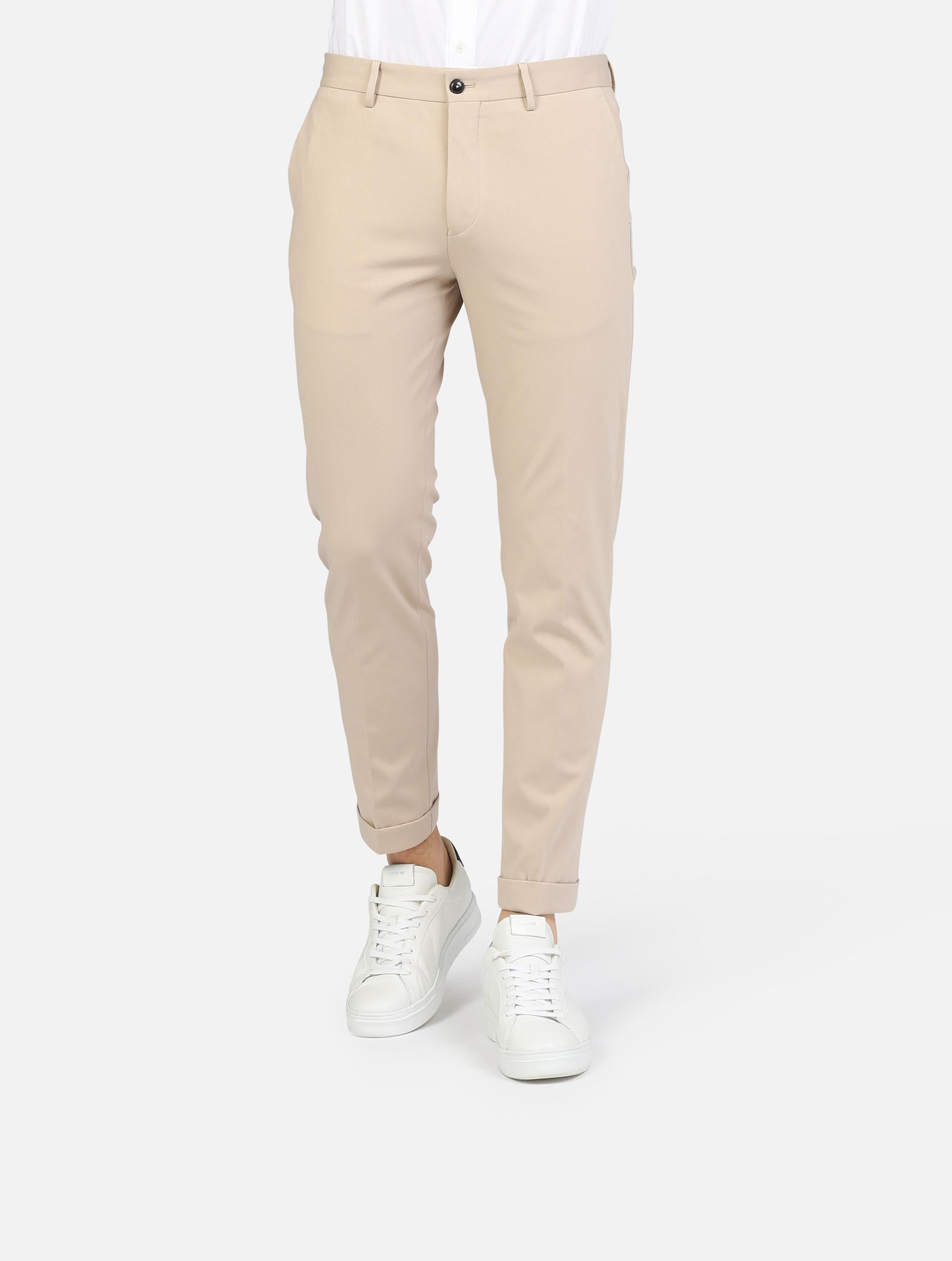 Pantalone outfit  beige uomo 
