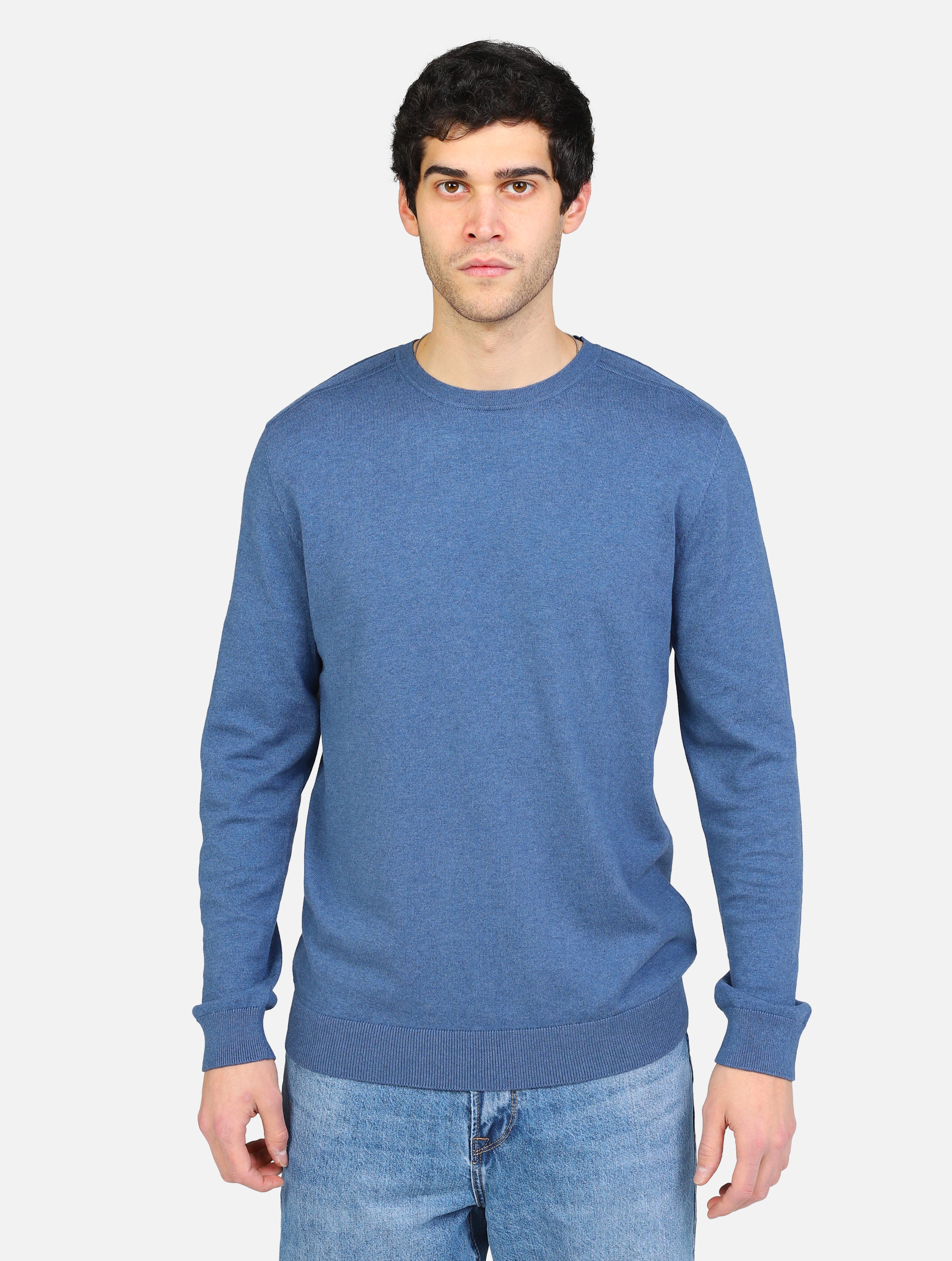 Maglia girocollo blue avion uomo 