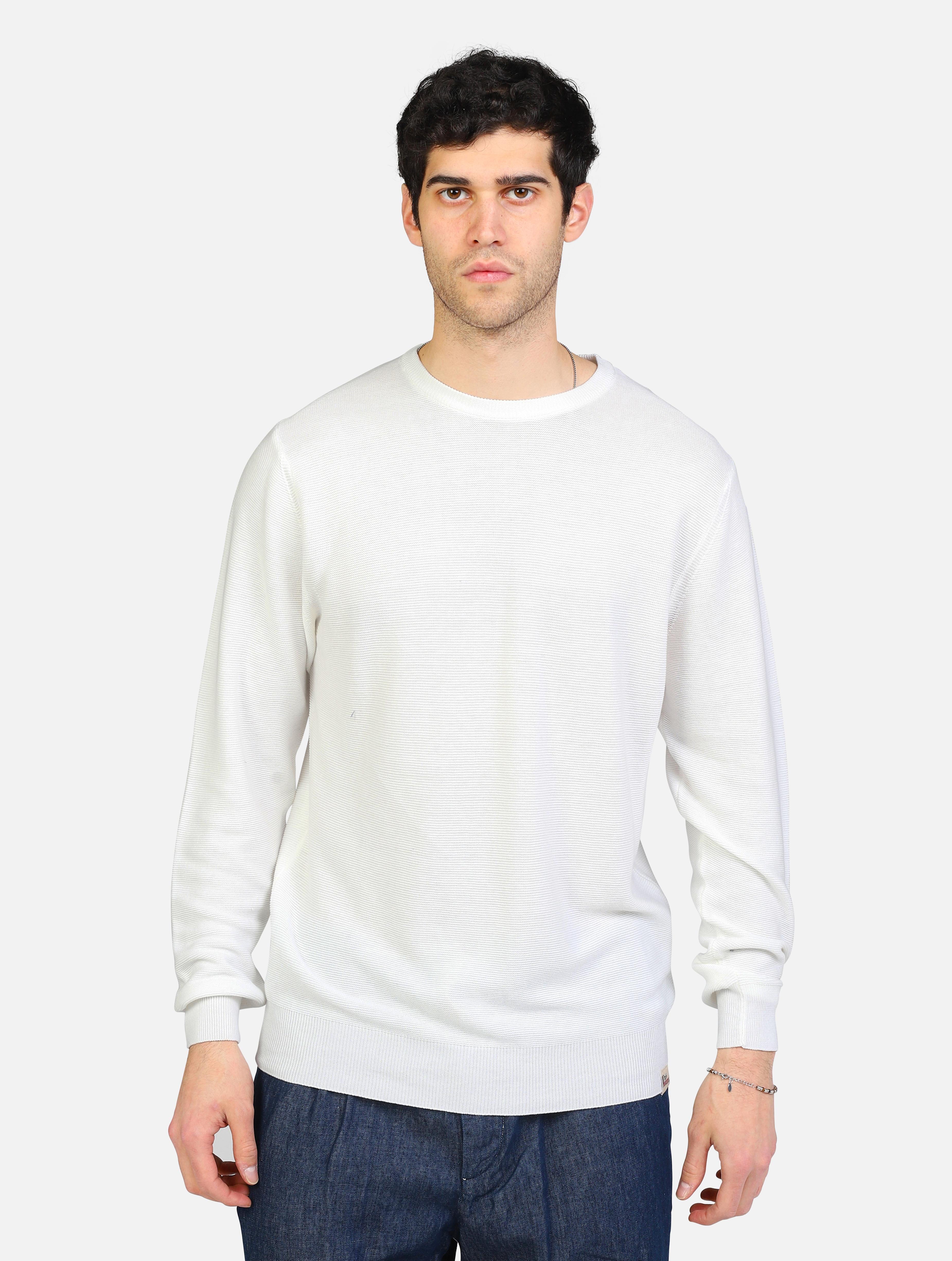 art. rru502cl92: maglia girocollo crepe in puro cotone