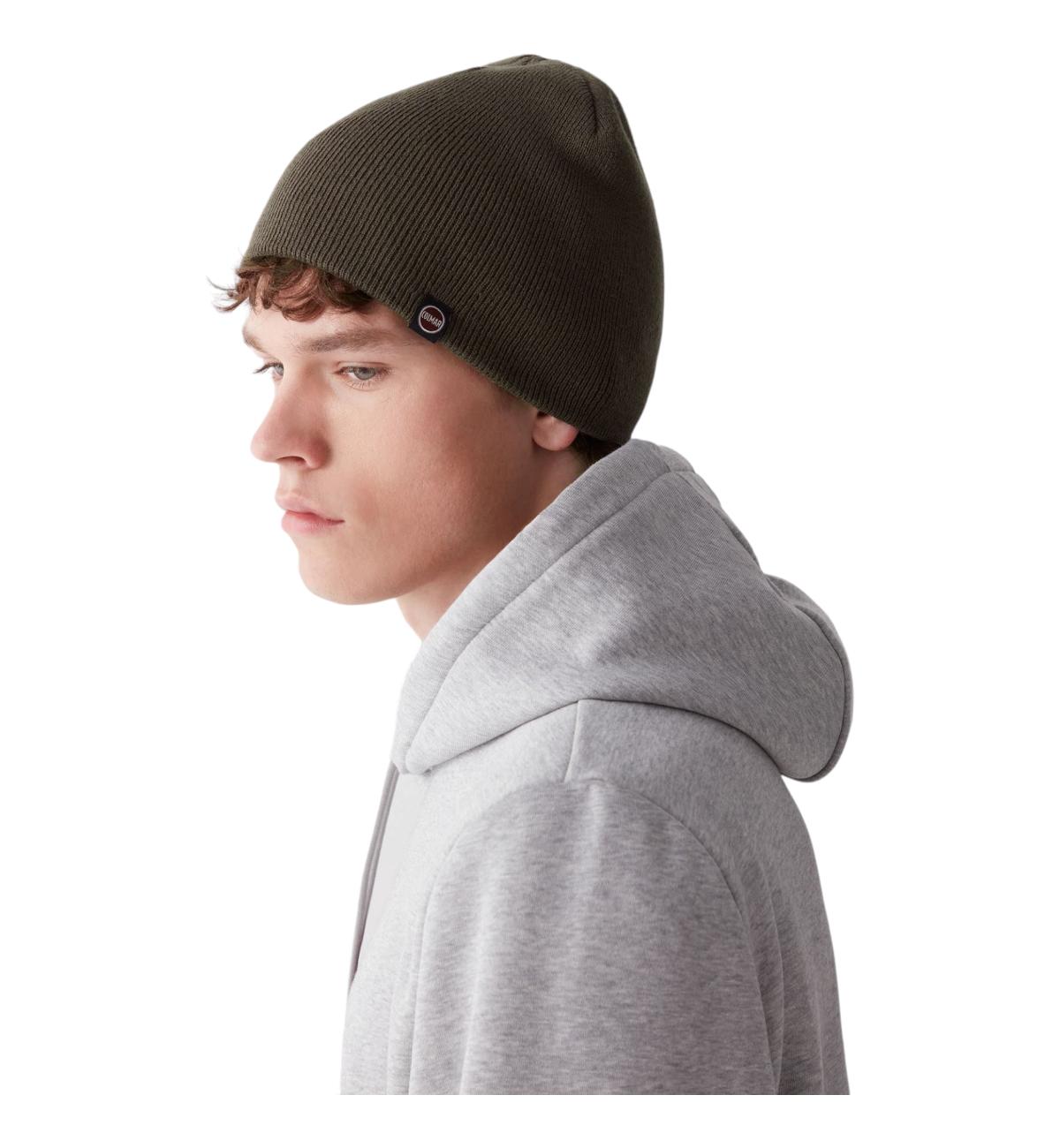 Cappellino zuccotto verde uomo 