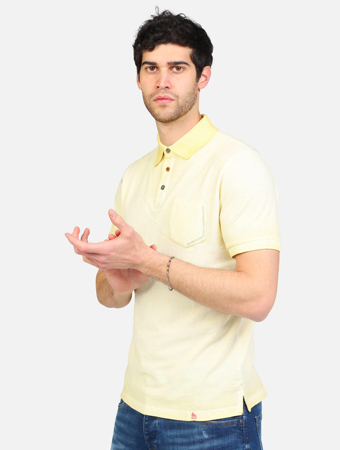 art. mk891089: polo mezza manica piquet tinto freddo taschino maglia