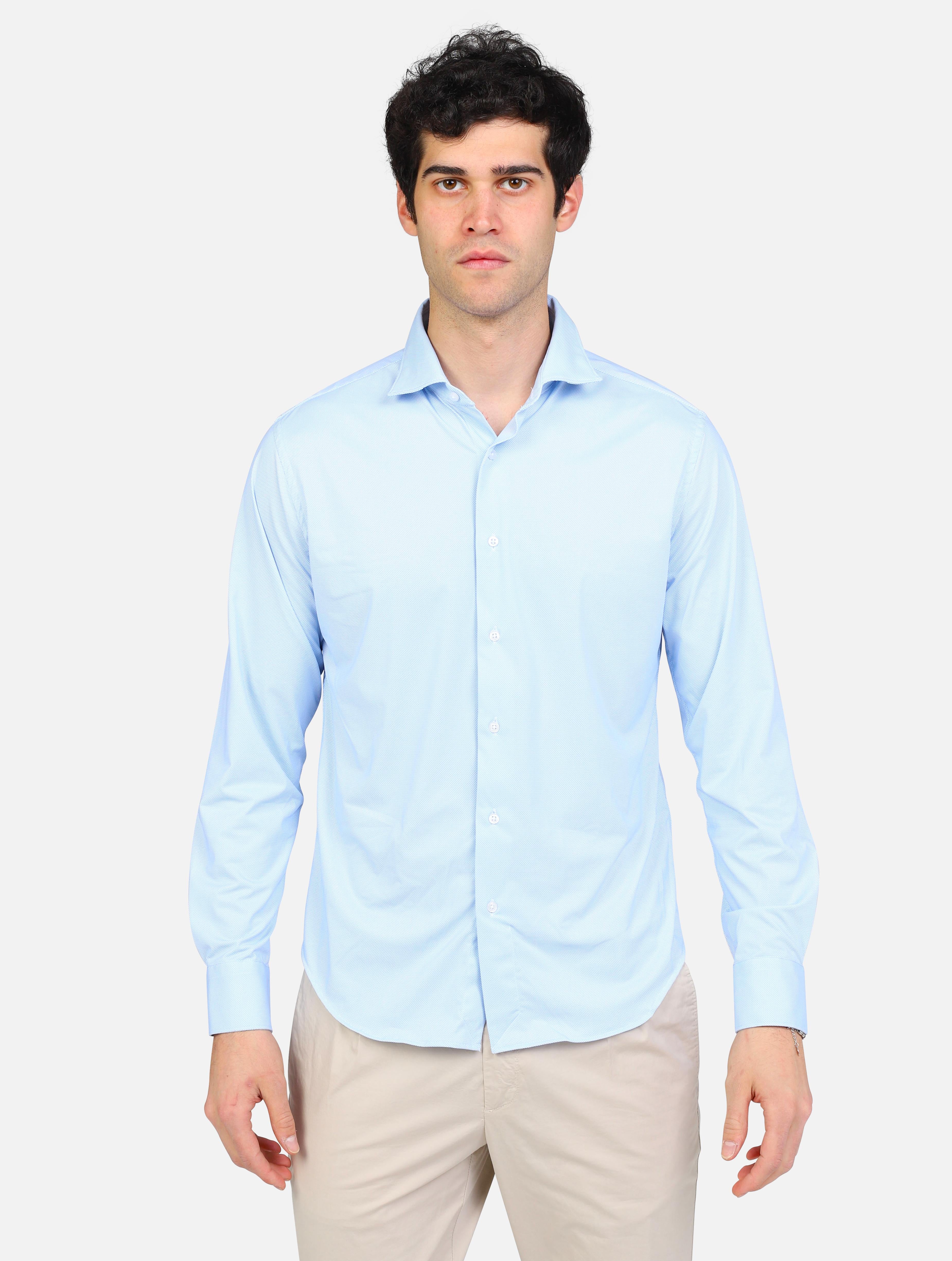 art. a306jordans98/a1: camicia stretch colletto francese