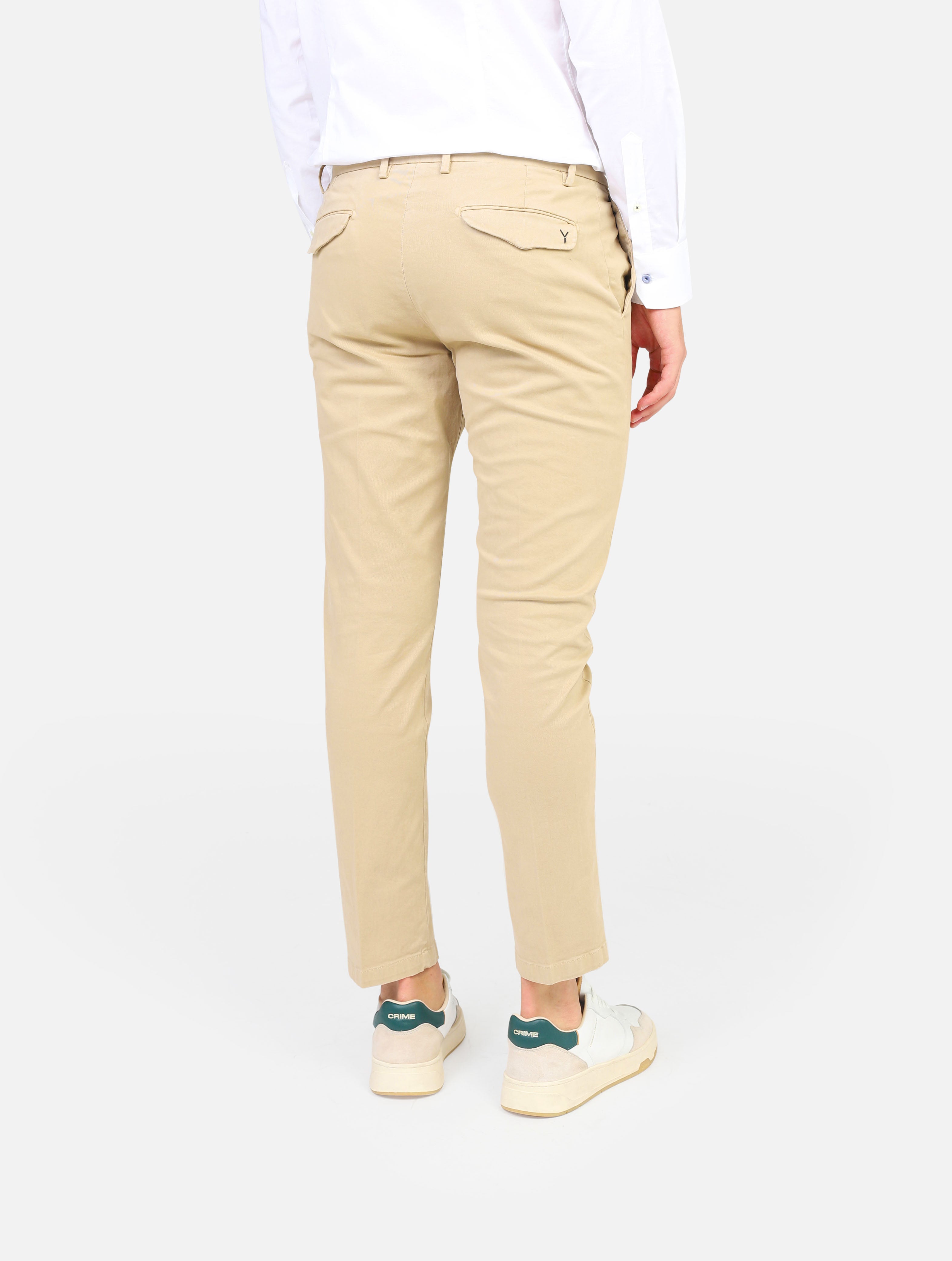 Pantalone yan simmon -  beige man  - 3