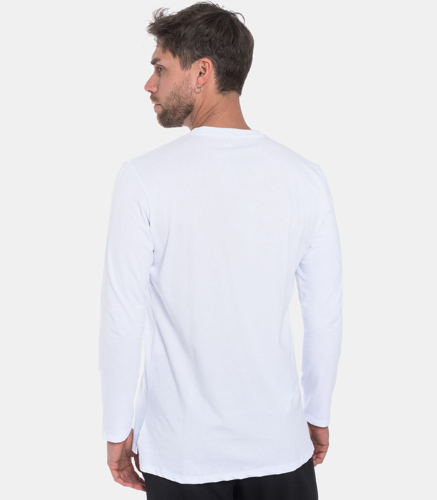 Basic white  sweater bianco man  - 5