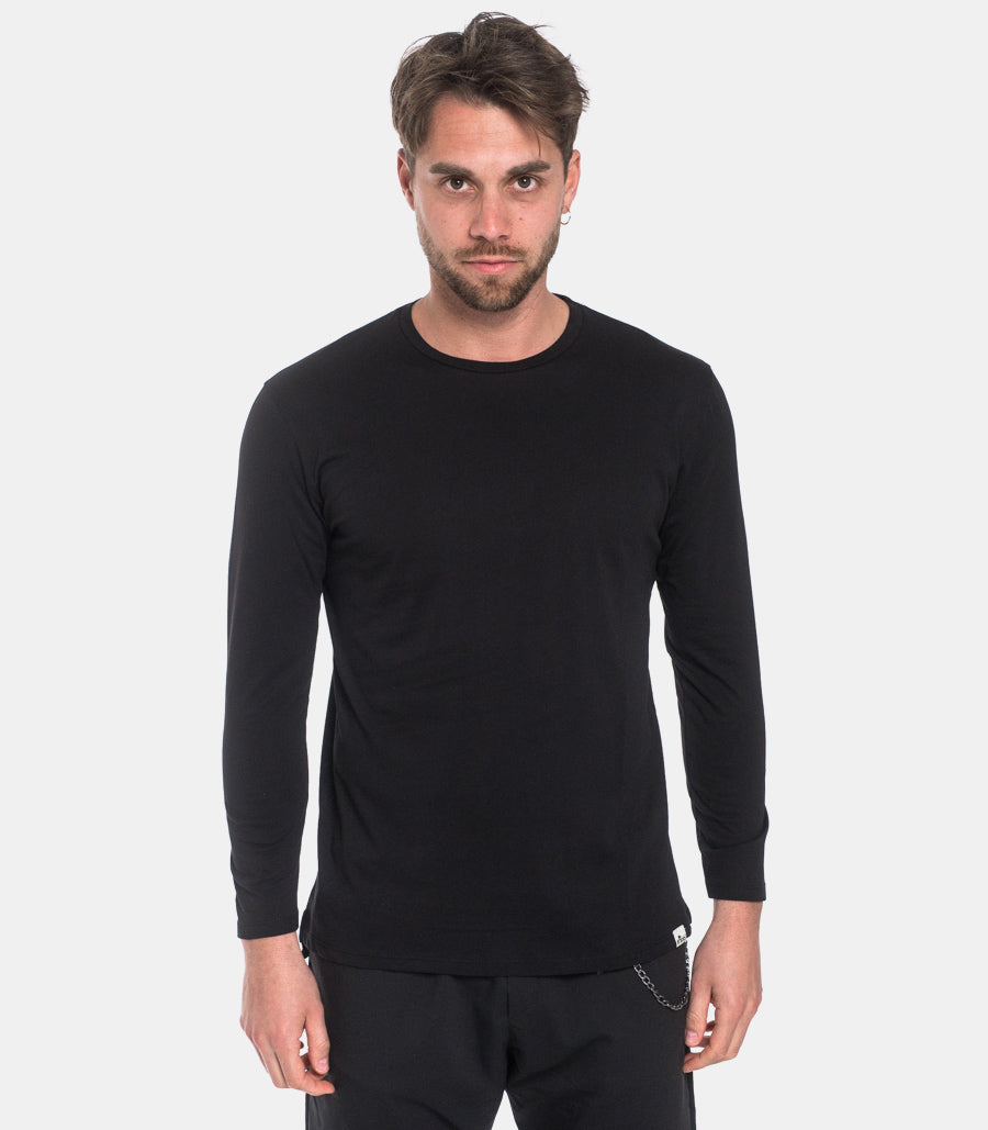 Basic black  shirt nero man  - 1