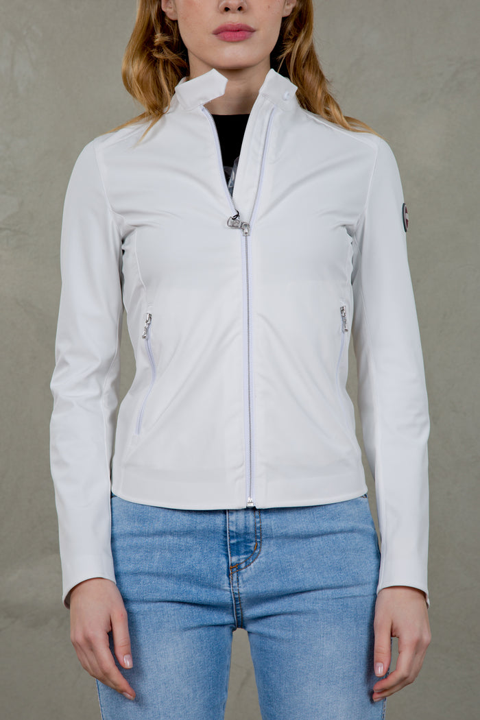 Softshell windproof jacket for women. 1902R6WV WHITE