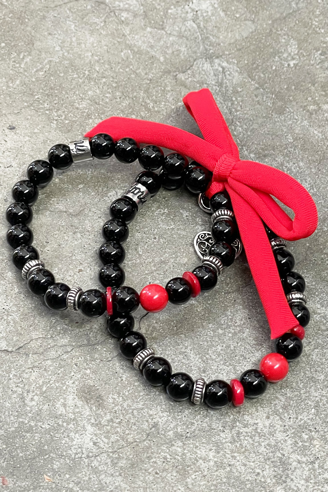Set of 2 st valentine's day  bracelets  black woman  - 2