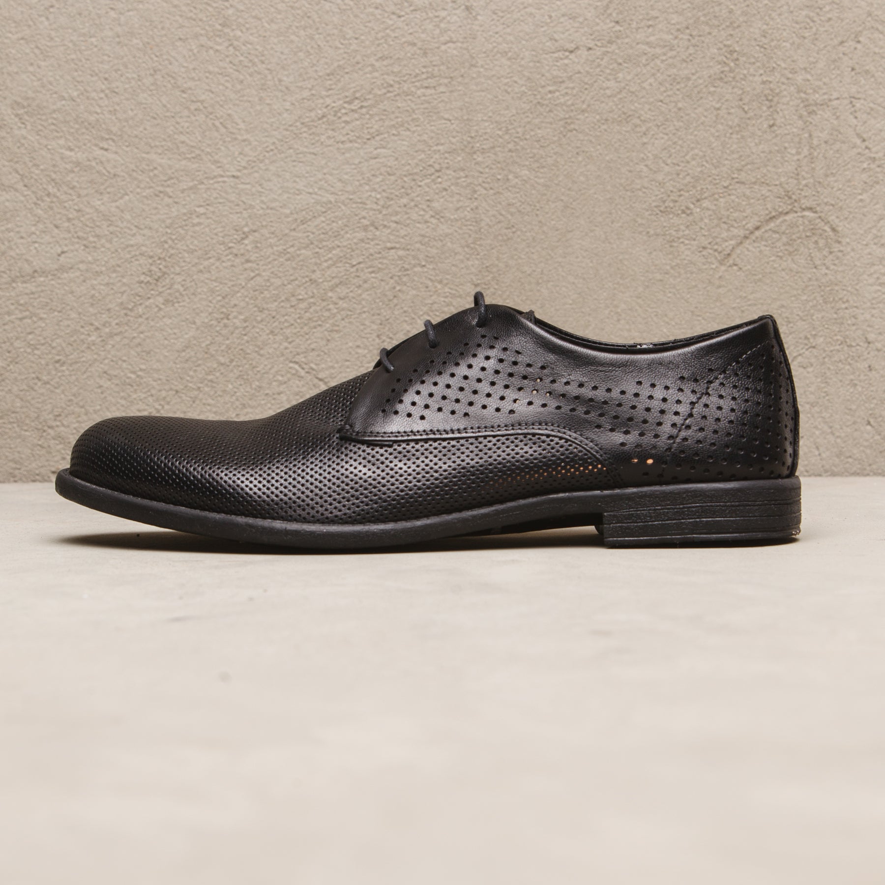 Low perforated derby shoe mrs2211s25 black nero man  - 4