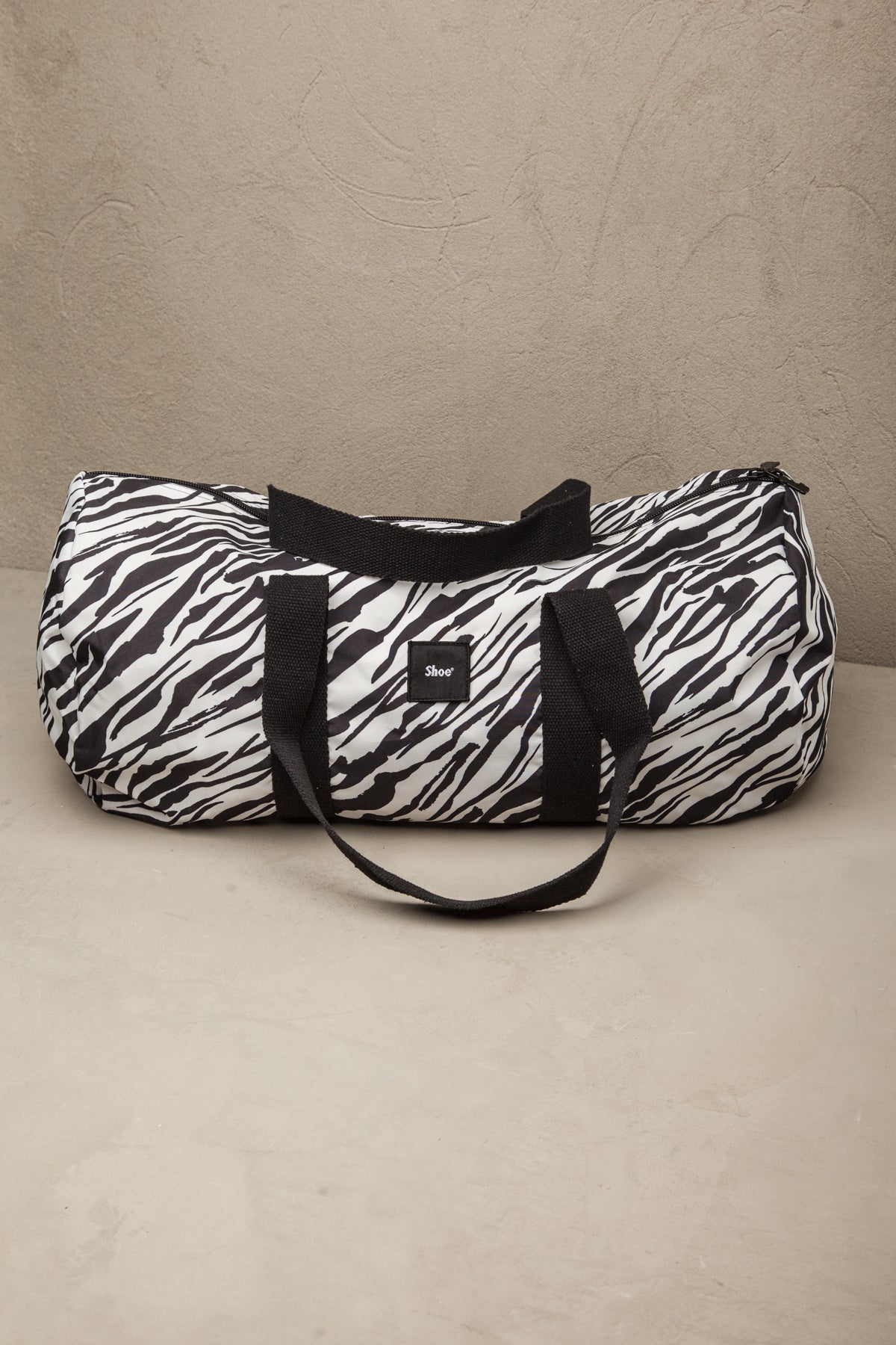 Women's animal print duffle bag  zebra woman  - 1