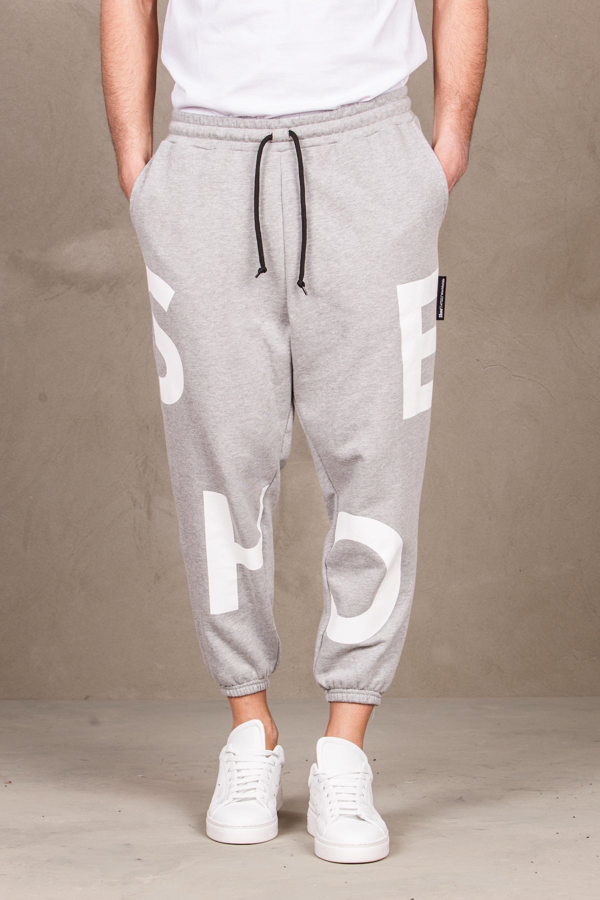 Sweatpants with maxi logo -  grigio man  - 2