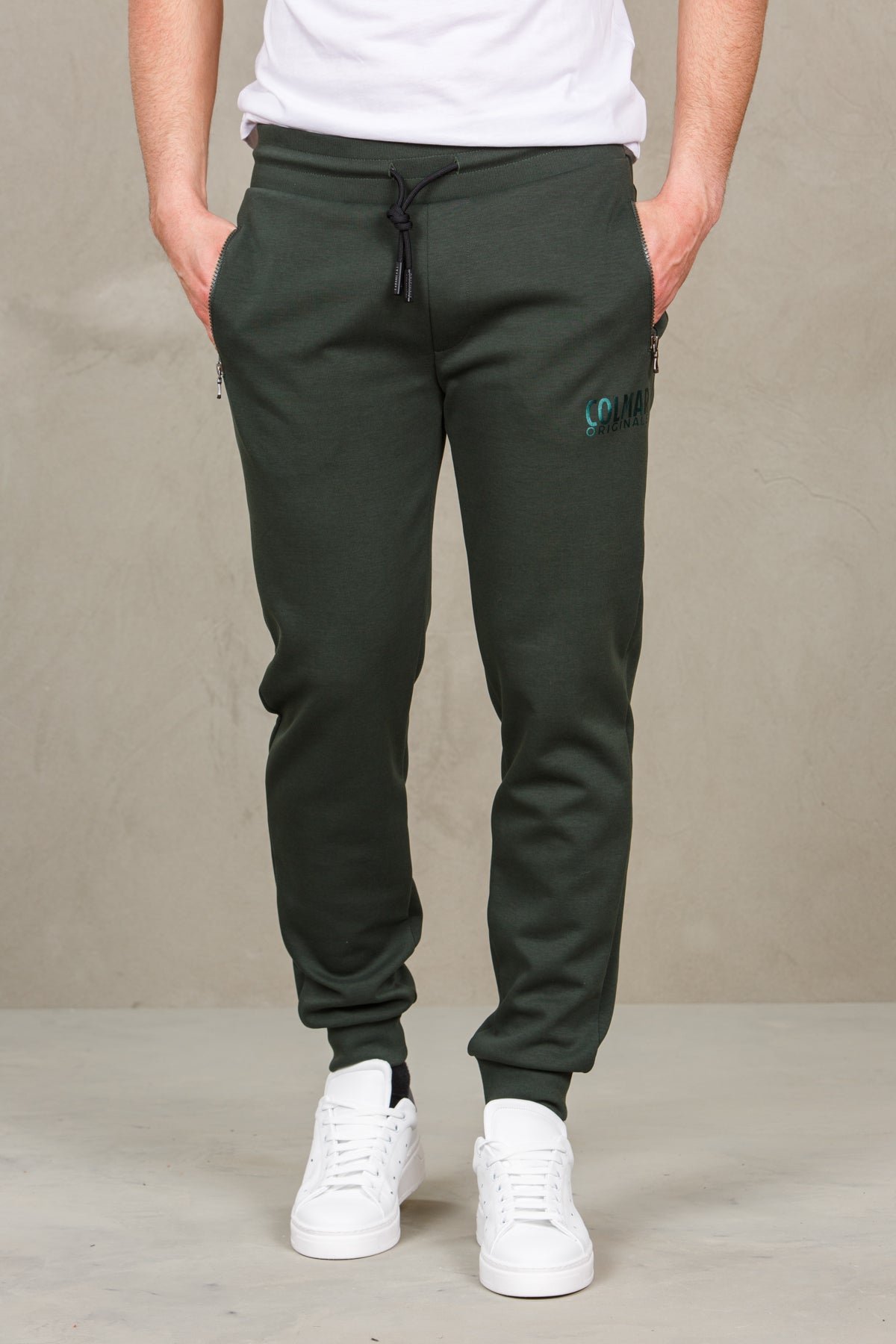 Pantaloni felpa uomo con logo colmar 82666382-military verde man  - 1