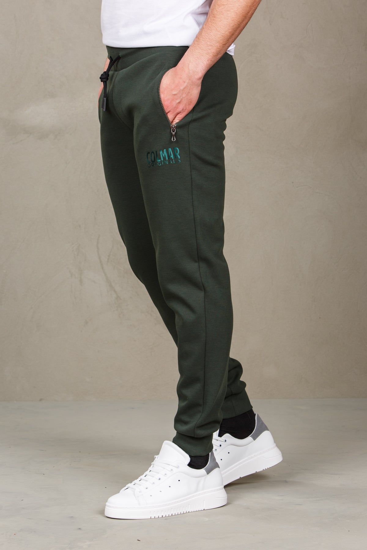 Pantaloni felpa uomo con logo colmar 82666382-military verde man  - 2