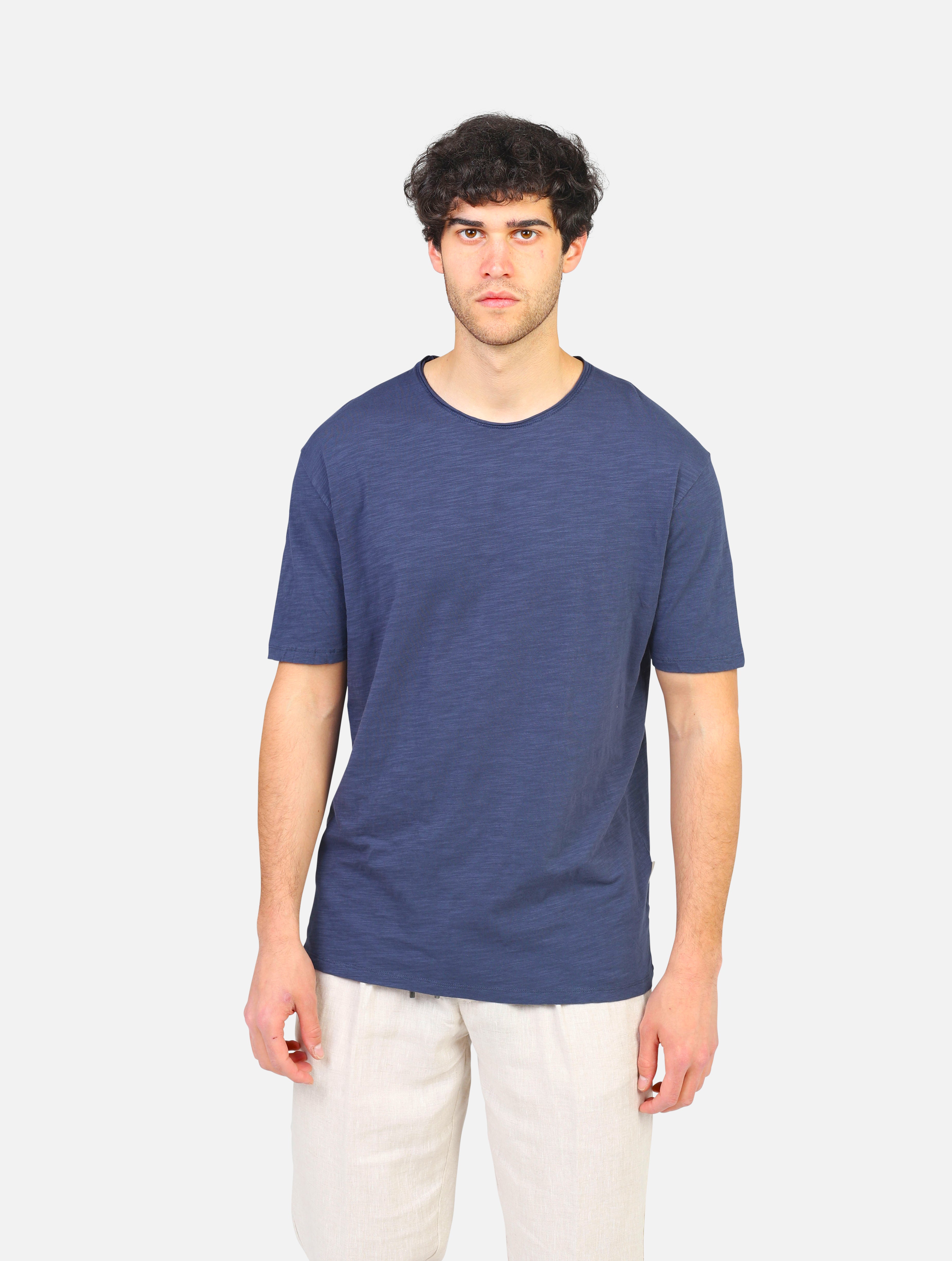 T-shirt gianni lupo -  blu uomo 