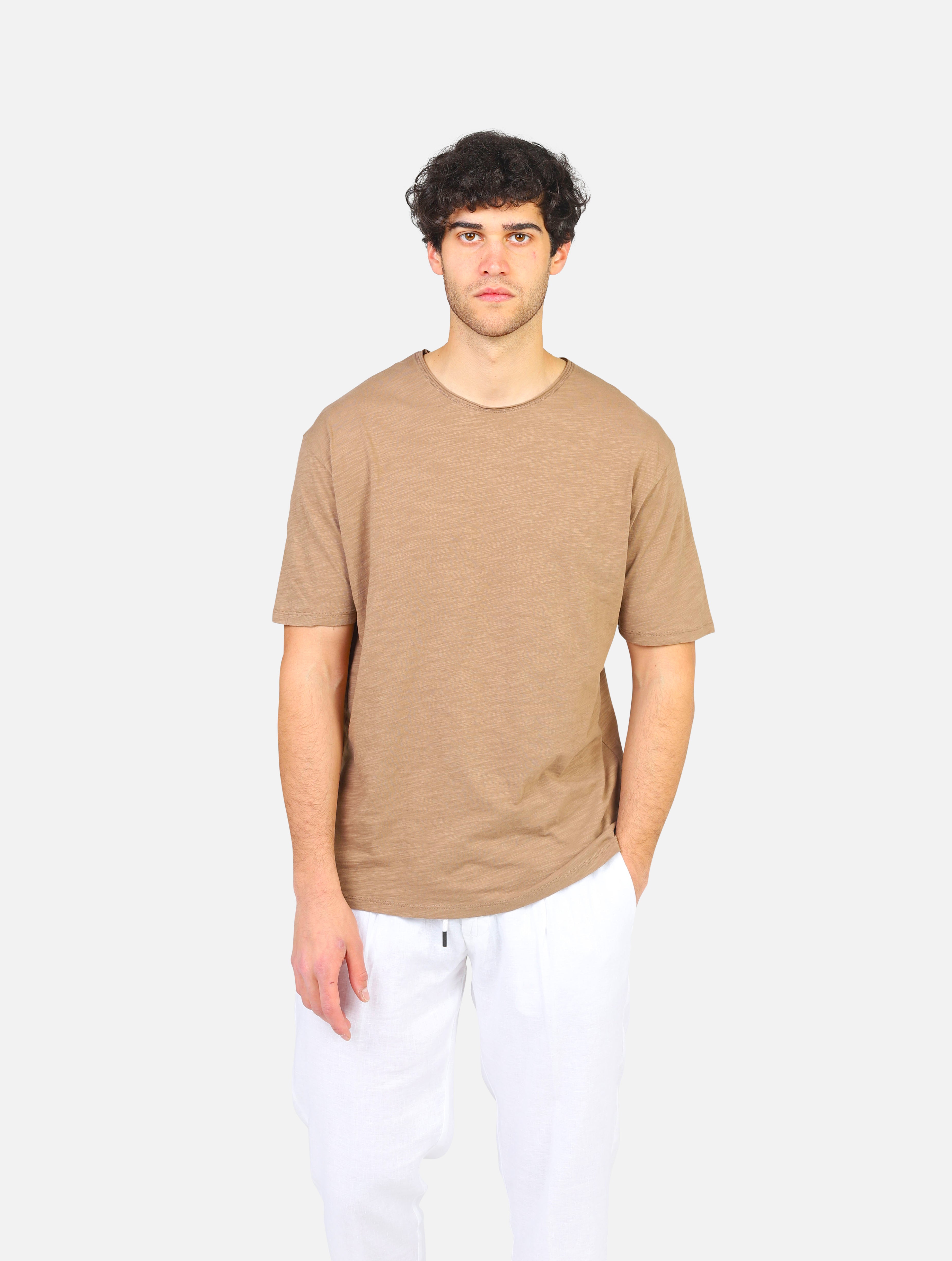 Gianni lupo t-shirt  -  camel uomo  - 1