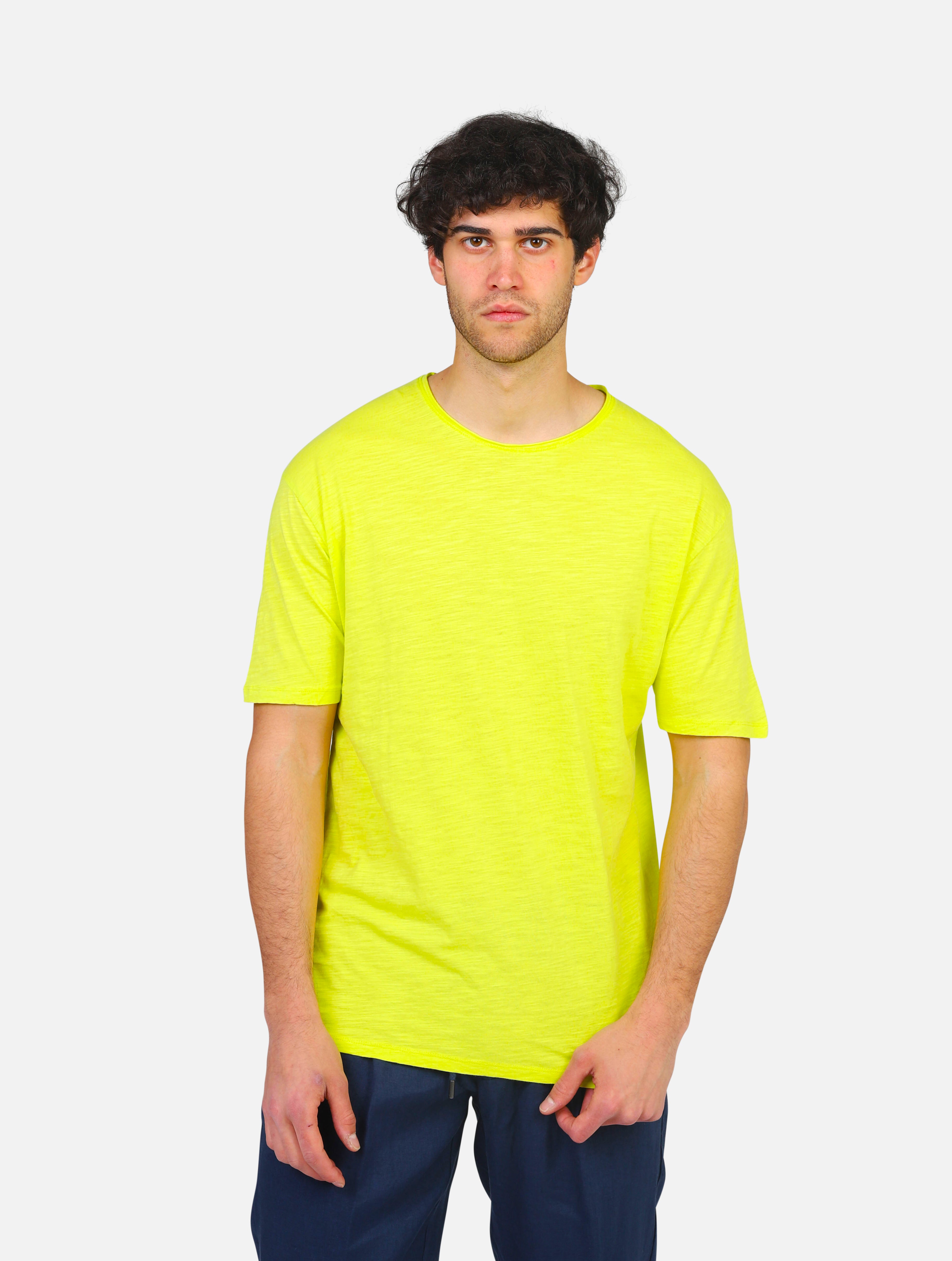 T-shirt gianni lupo -  yellow uomo 