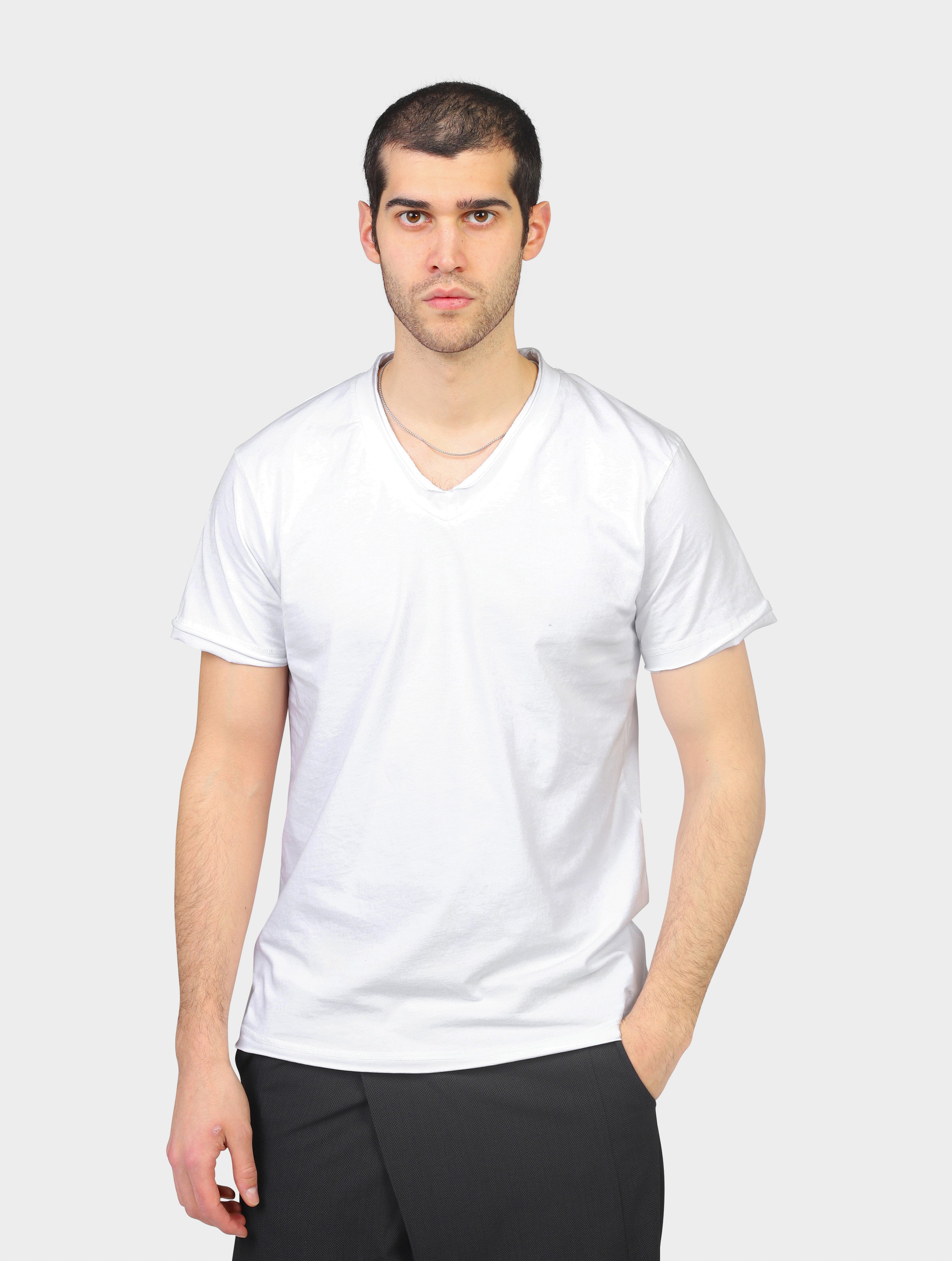T-shirt en avance  bianco uomo 