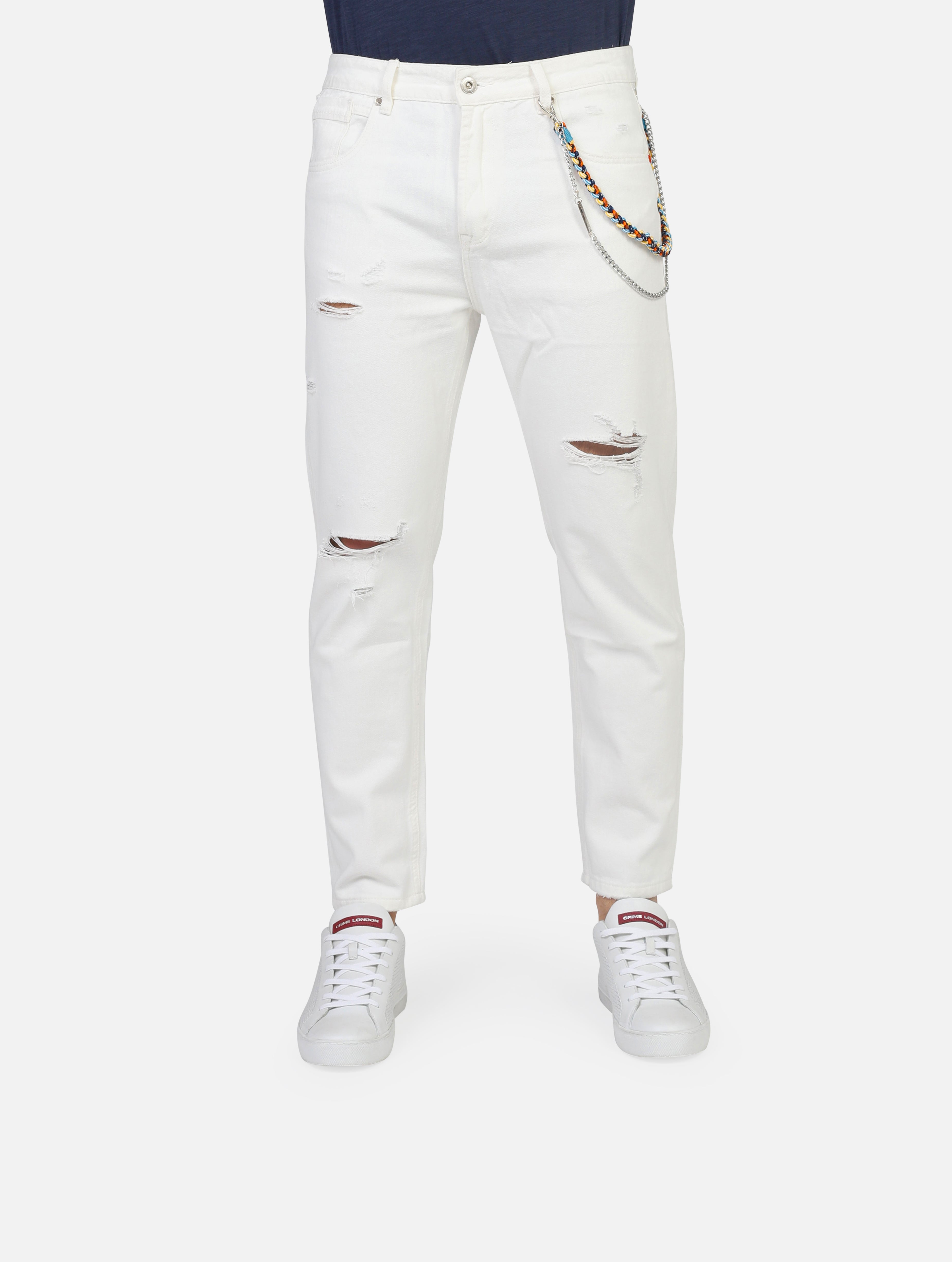 Jeans gianni lupo  white uomo  - 1