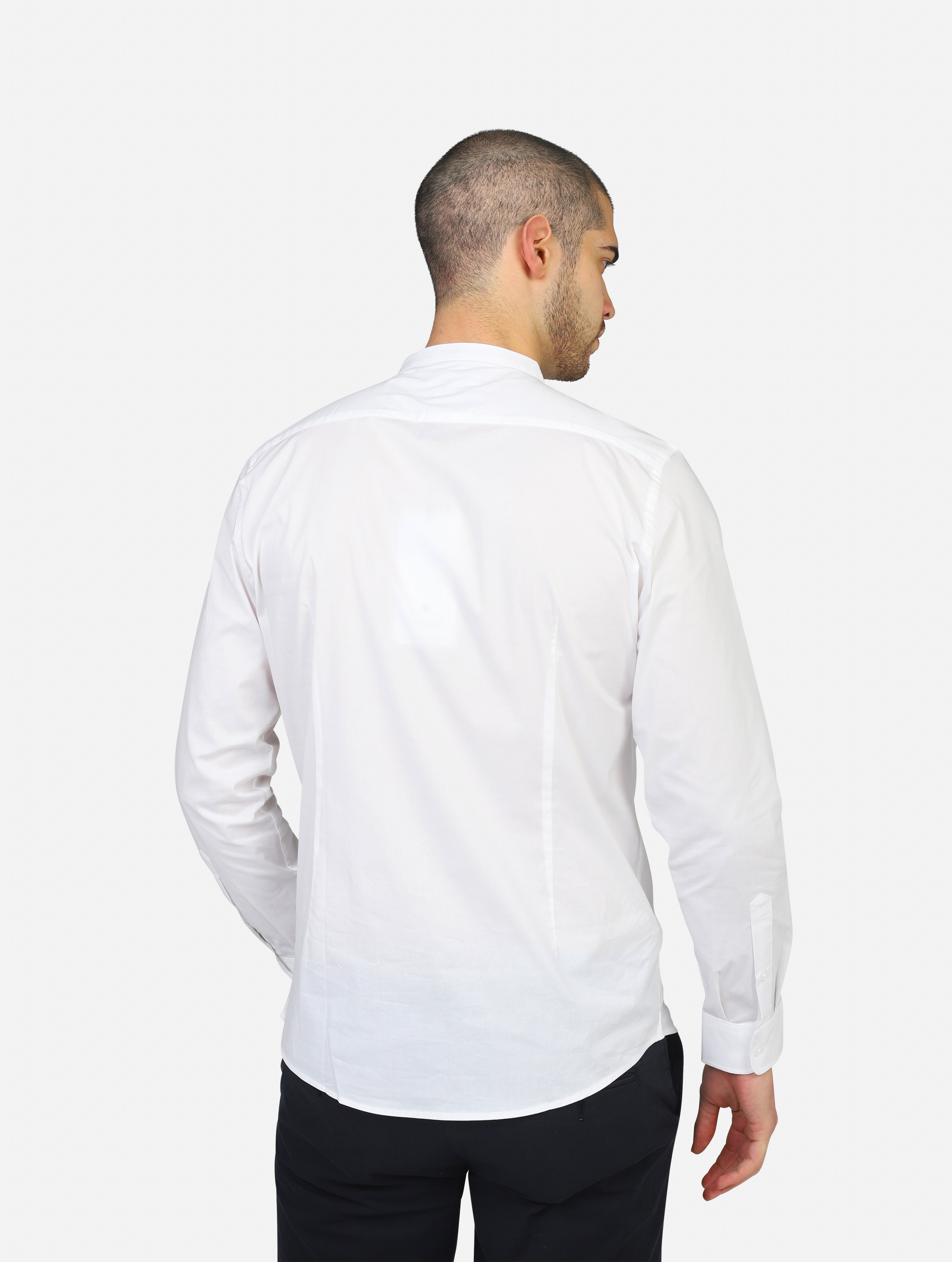 Camicia markup  bianco uomo  - 3
