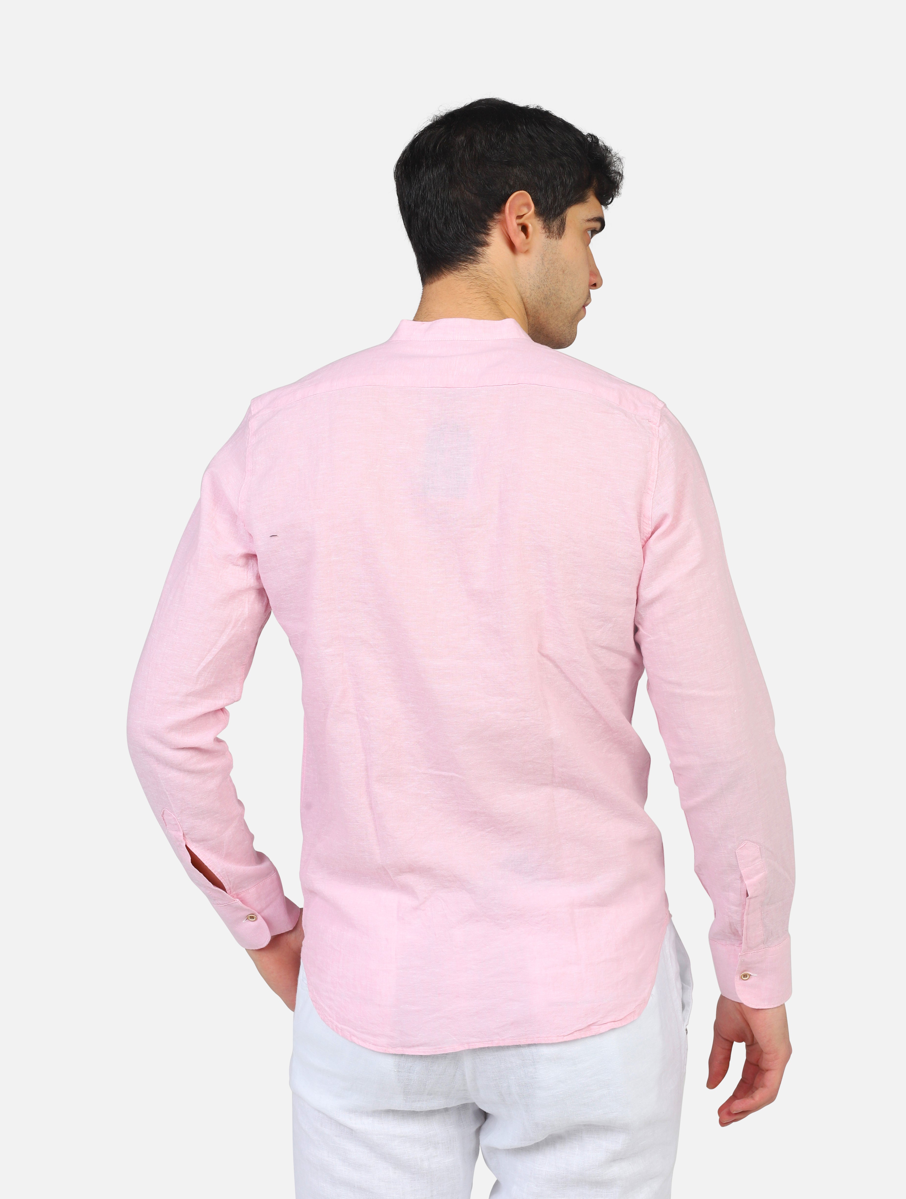 Camicia private label  rosa uomo  - 4