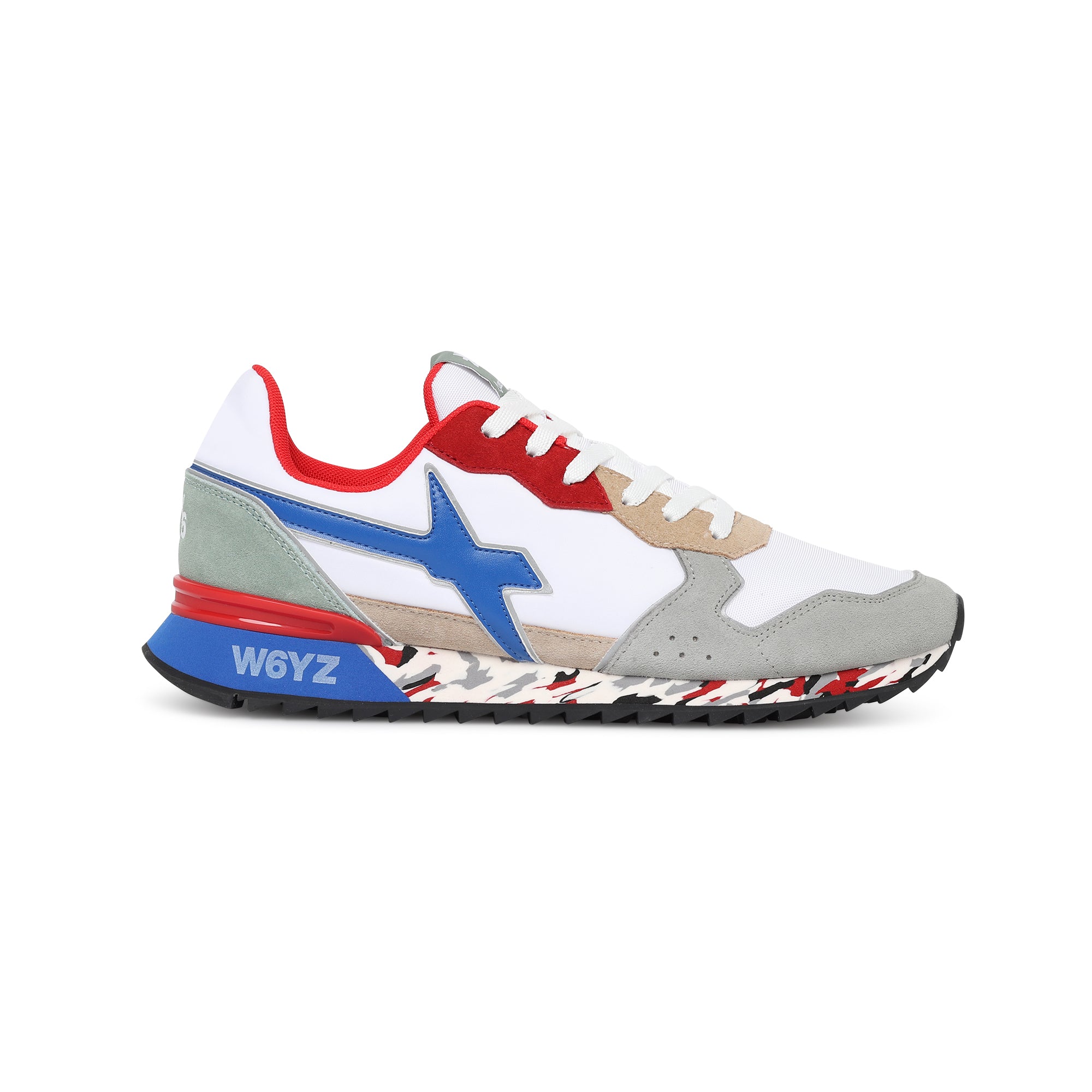 Sneaker w6yz  grey-white-azure-red uomo  - 1