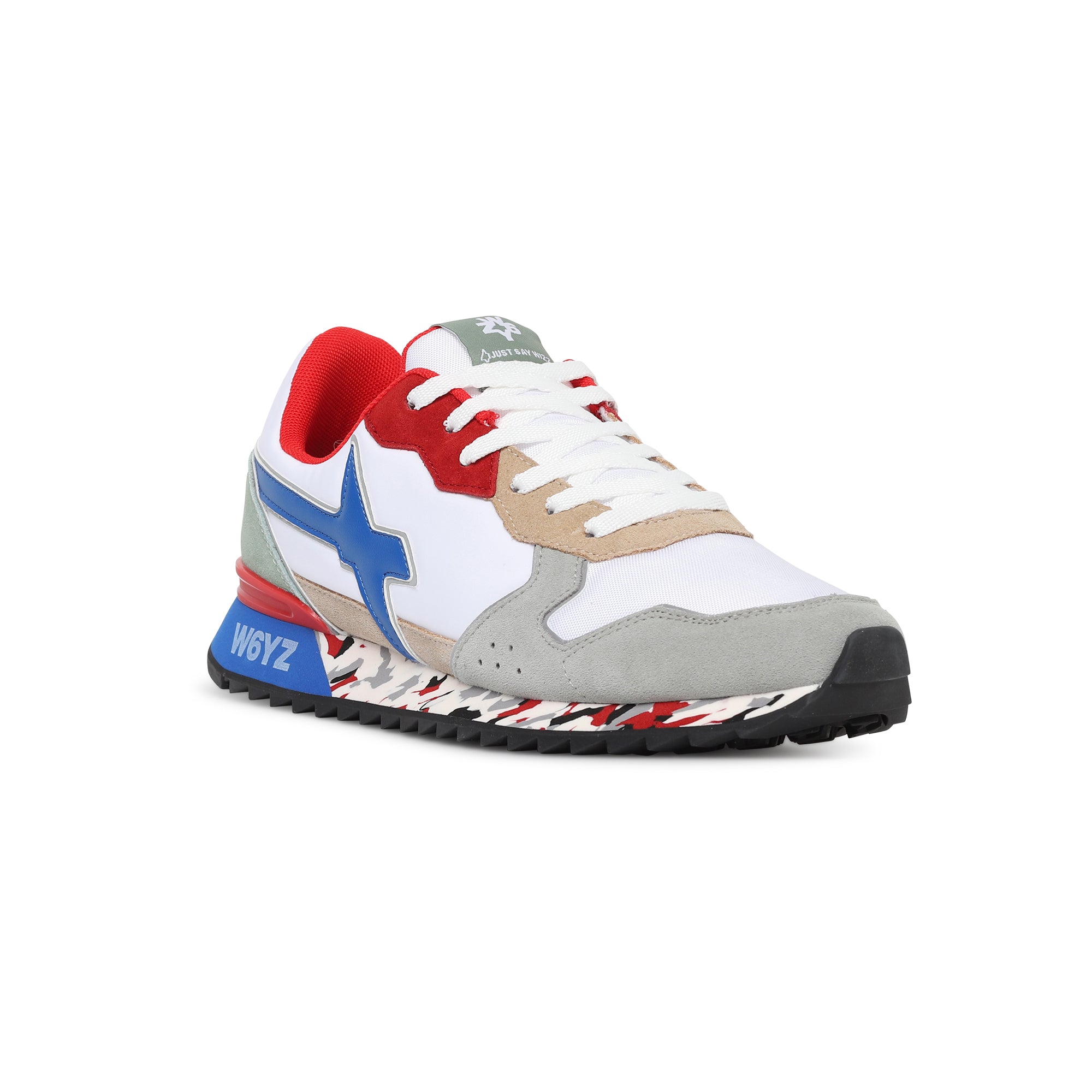 Sneaker w6yz  grey-white-azure-red uomo  - 2